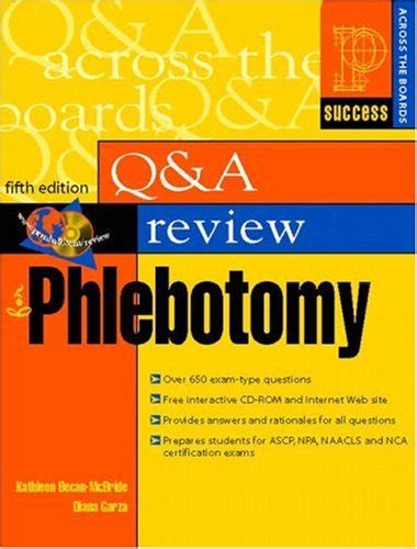 question and answer review for phlebotomy 5th edition PDF